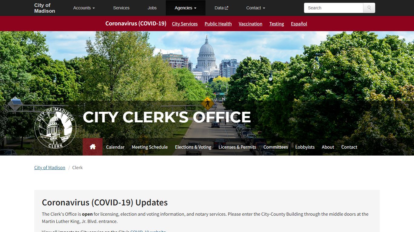 Clerk's Office | Clerk's Office, City of Madison, Wisconsin